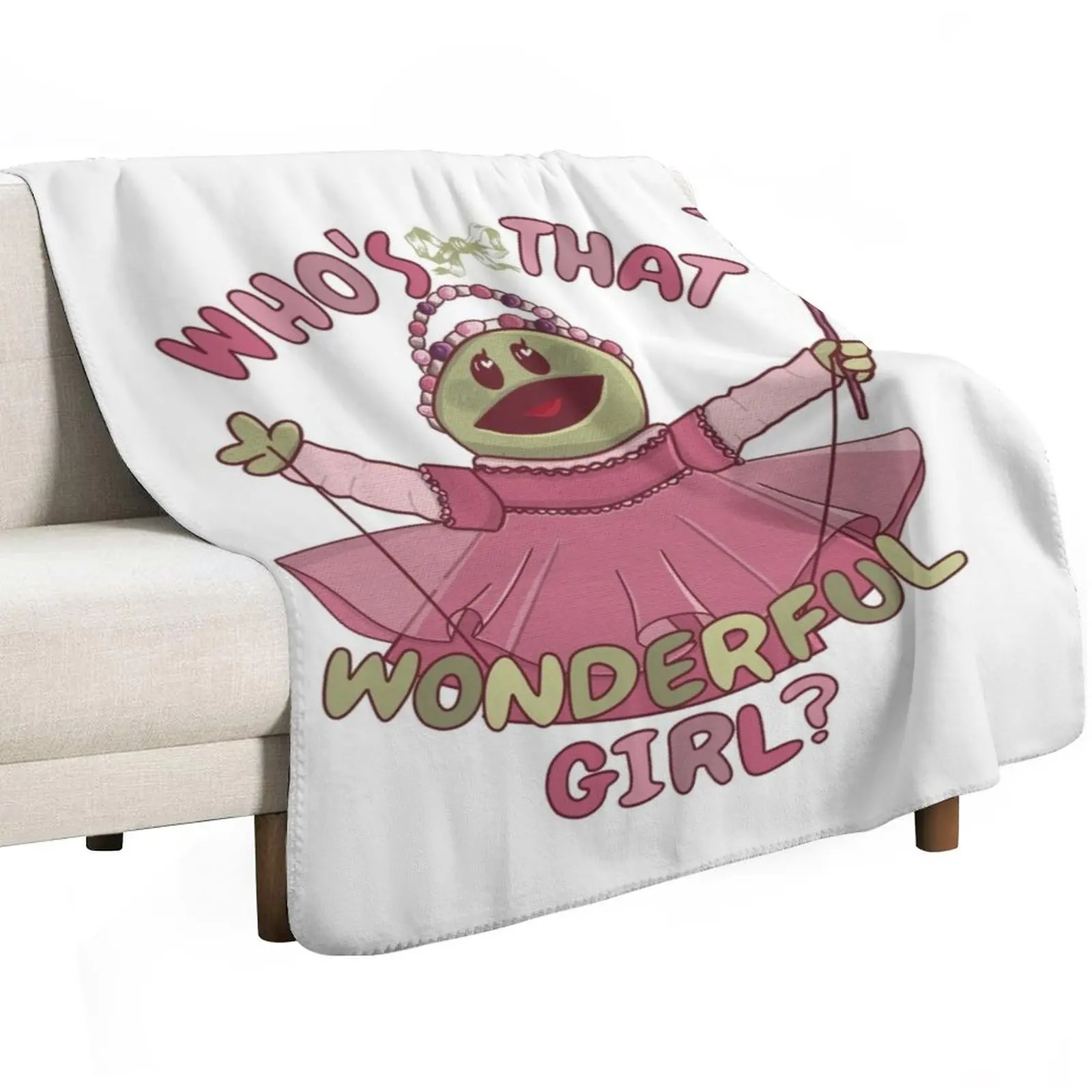 Nanalan who’s that wonderful girl Throw Blanket Bed Fashionable Beautifuls Flannel Fabric Luxury Throw Sofa Quilt Blankets