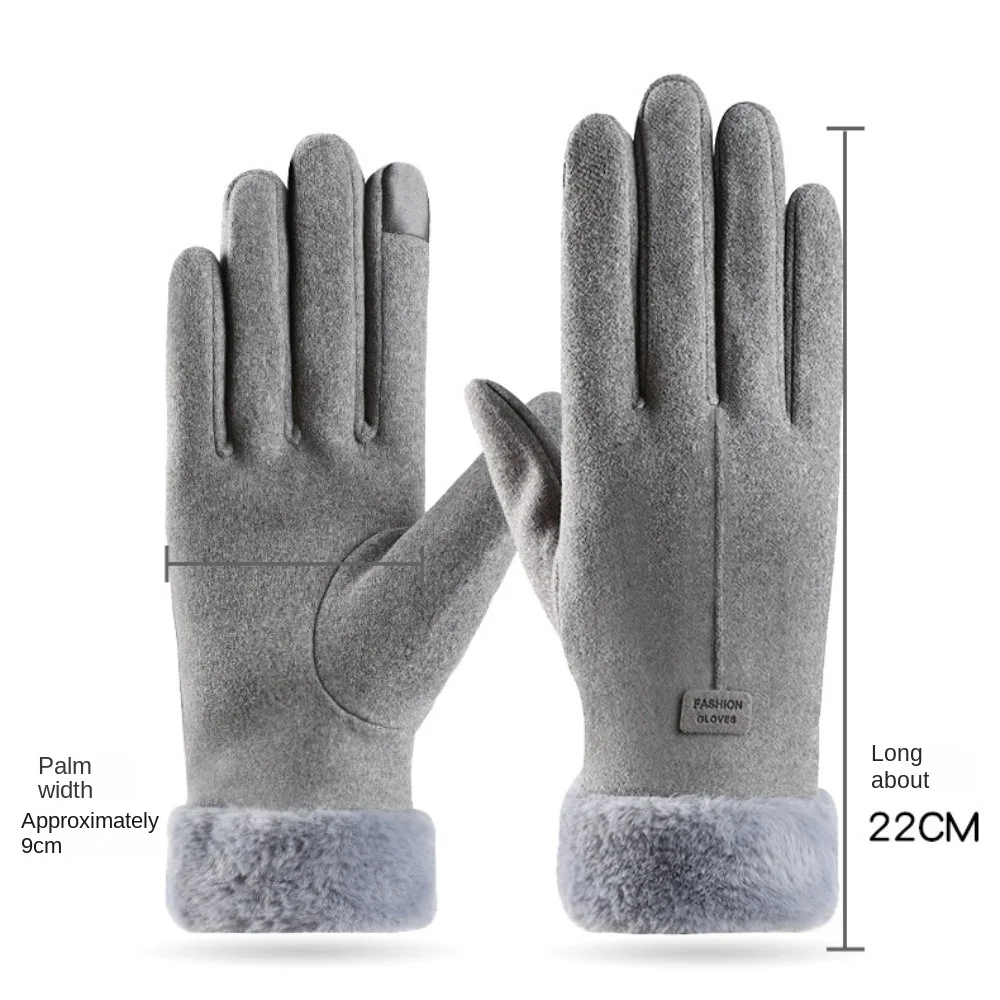 قفازات شتوية جديدة قابلة للمس، قفازات دافئة كاملة الأصابع للقيادة، قفازات التزلج والرياضات الخارجية
