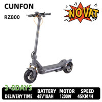 CUNFON RZ800 Adult Electric Scooter 1200W Motor 48V18AH Battery City EScooter 10.5 Inch Tire E-Scooter