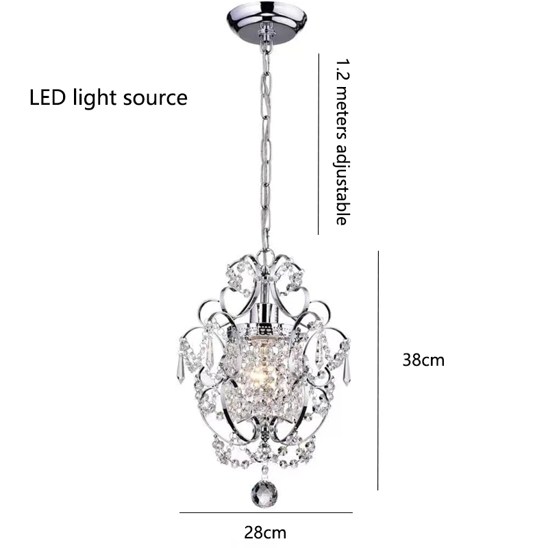 Imagem -06 - Nordic Lustre Led Luzes Pingente Lustres de Cristal Lâmpada Pendurada Iluminação Interior para Home Living Dining Bed Room Decoração da Cozinha