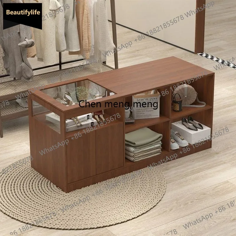 

D80 Table Checkstand Display Stand Storage Reception Desks Clothing Display Stand Modern Artificial Board Furniture