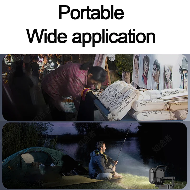 ل ديوالت 18 فولت بطارية المحمولة LED ضوء العمل مع منفذ USB 3 بوصة مصباح يدوي الأضواء الكاشفة اللاسلكي أداة خارجية مصباح