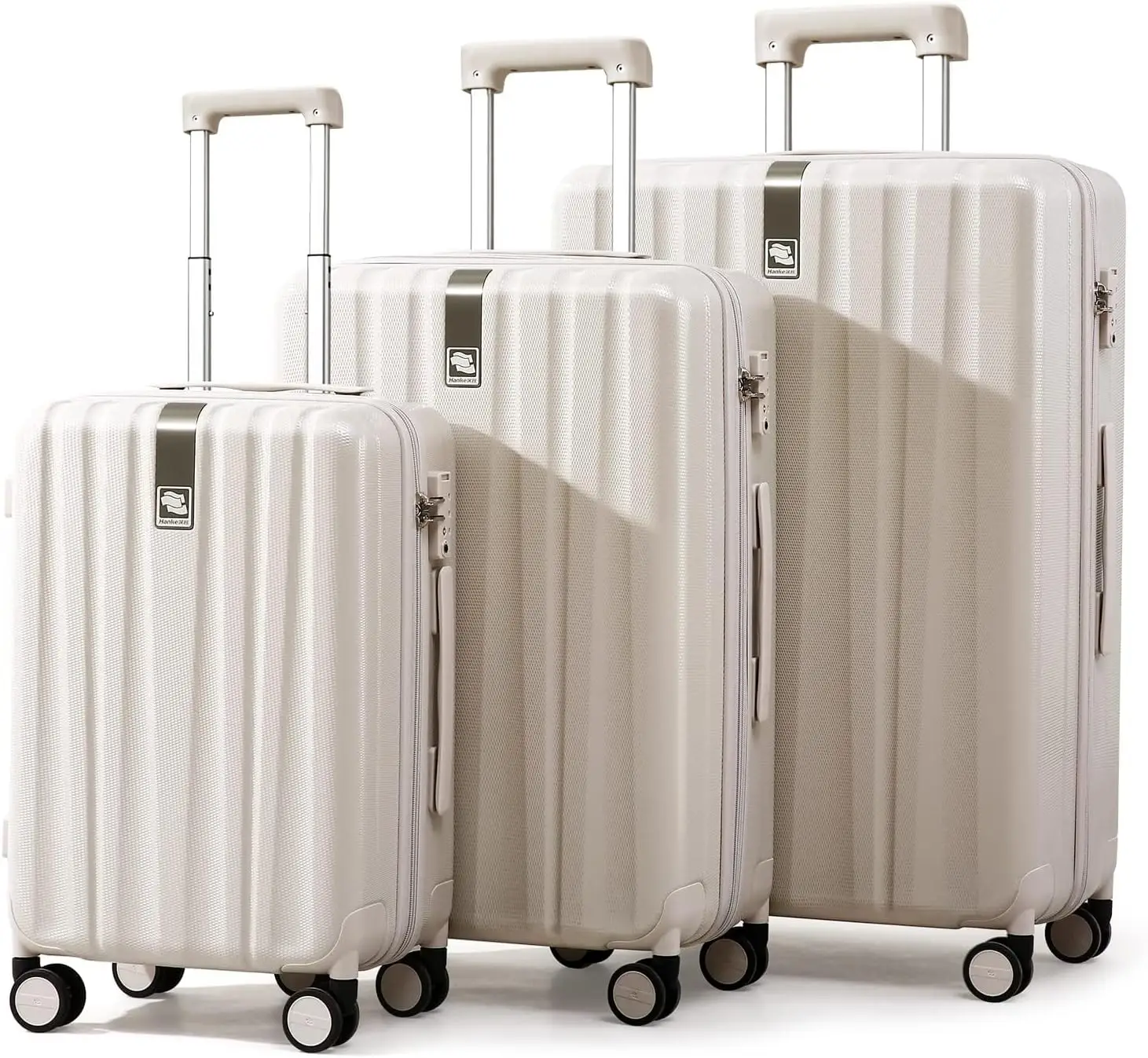 

Luggage Sets 3 piece Carry On Luggage with Wheels PC Hard Shell Suitcases Lightweight Checked Tsa Luggage Extra Large