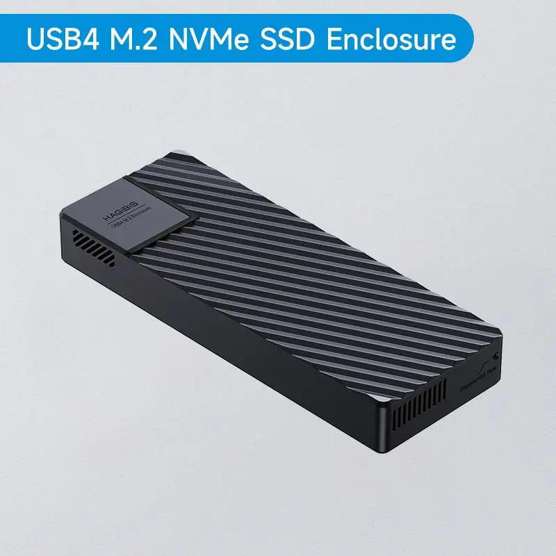 Top USB 4.0 40Gbps M.2 NVMe SSD Enclosure Compatible with Thunderbolt 4/3 USB 3.2/3.1/3.0 ASM2464 External Hard Drive Case