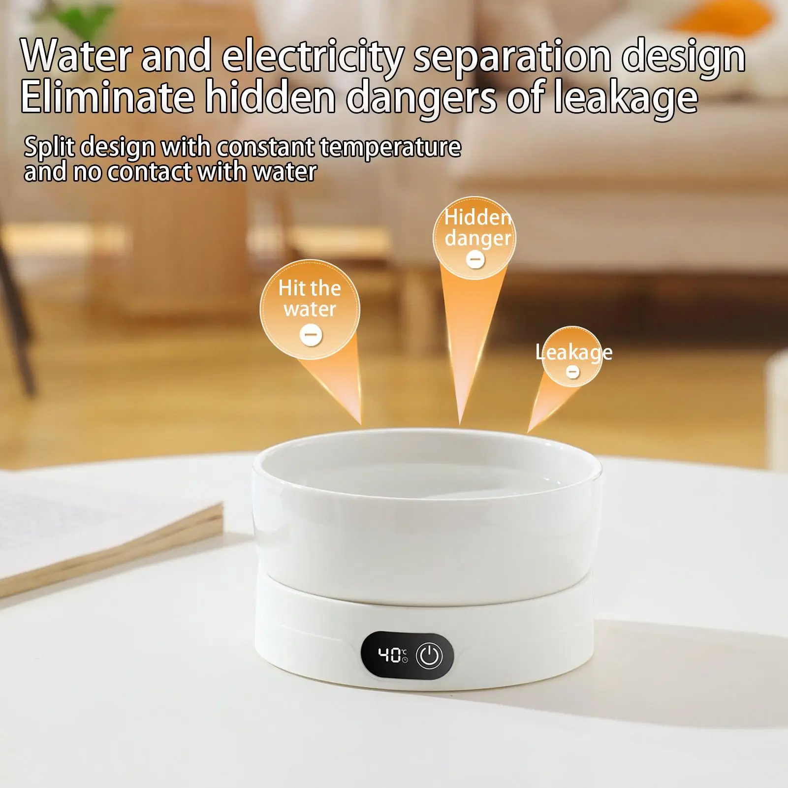 

Автоматическая подогреваемая миска для собак, не замерзающая, термостойкая поилка для птиц, уток, животных, щенков, котят