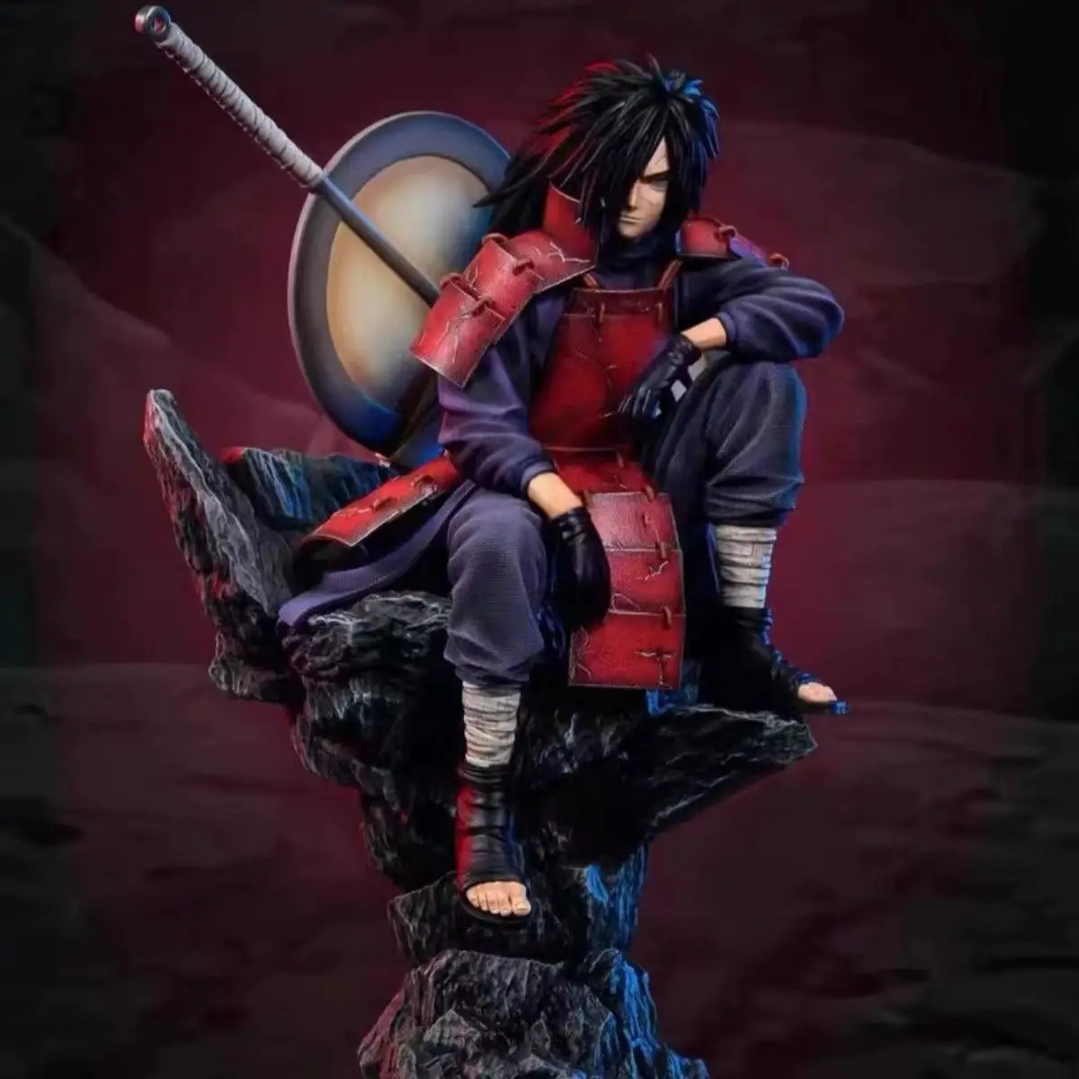 

Naruto 30cm/11.81in Anime Figures Naruto Uchiha Madara Figure PVC Statue Collection Model Toy Gifts