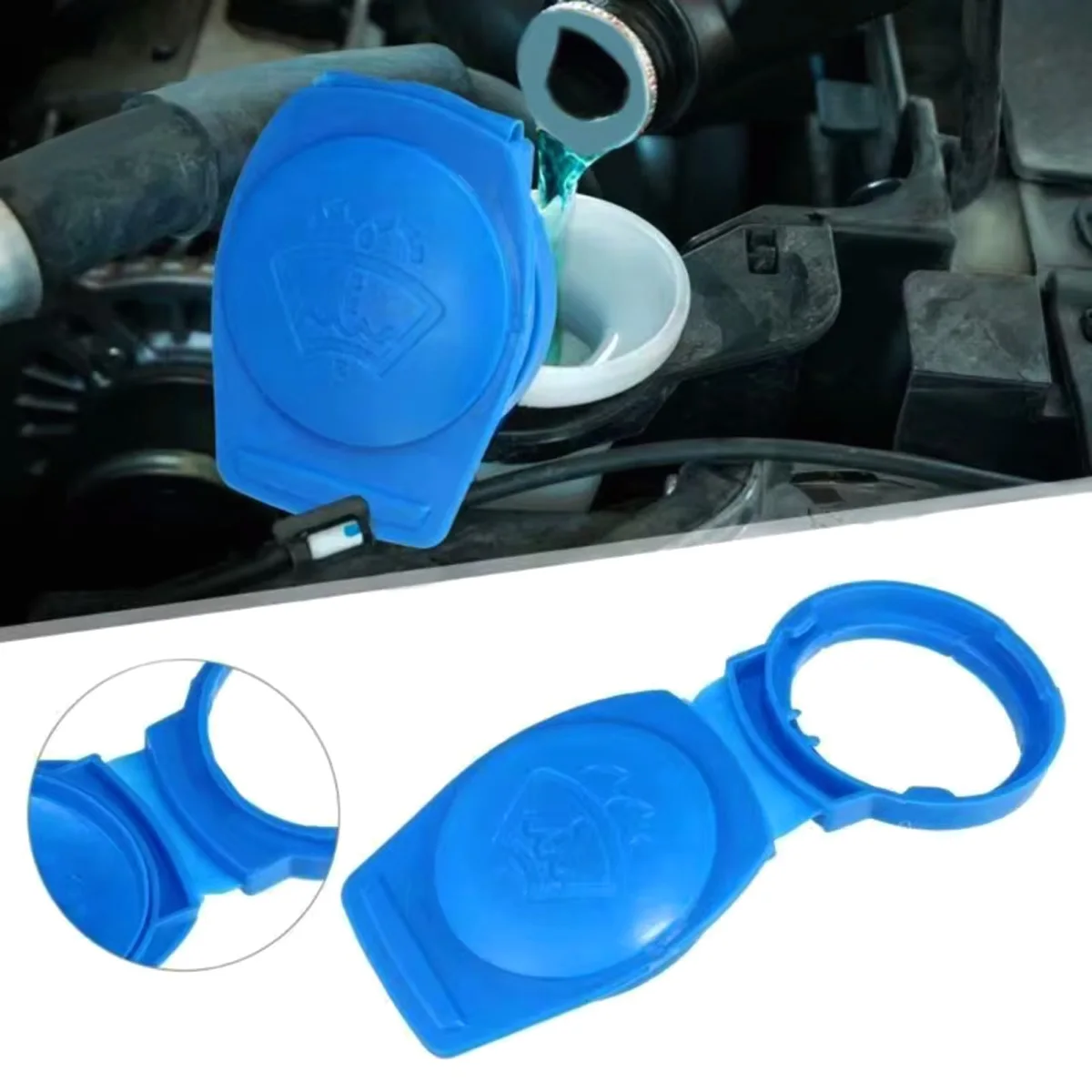 YONGRUN 1pc Windshield Cleaning Fluid Reservoir Cap Series Optional Automotive External Fuel Tank Cap Replacement Original