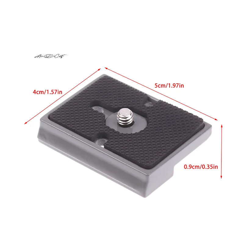 Pelat Pelepasan Cepat Kepala Bola Tripod Kamera Paduan Aluminium Abu-abu 200PL-14 Ringan Kompatibel dengan Aksesori Manfrotto