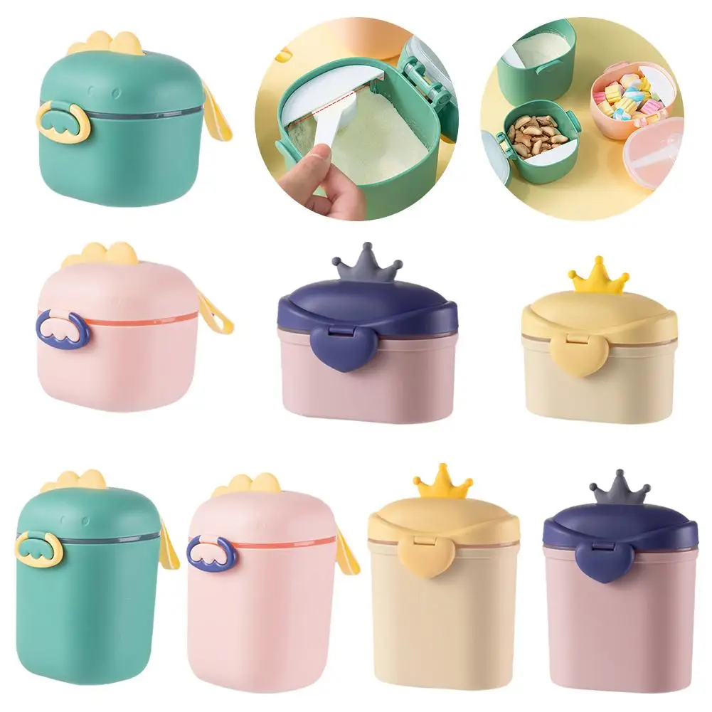 Portable Baby Food Storage Box Formula Dispenser Infant Snacks Container Cup Powder Box Milk Toddler S5A7