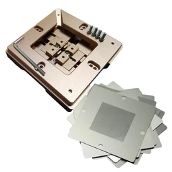 Station de reballage universelle BGA, avec aimant, support de pochoir à réglage automatique, 80mm 90mm