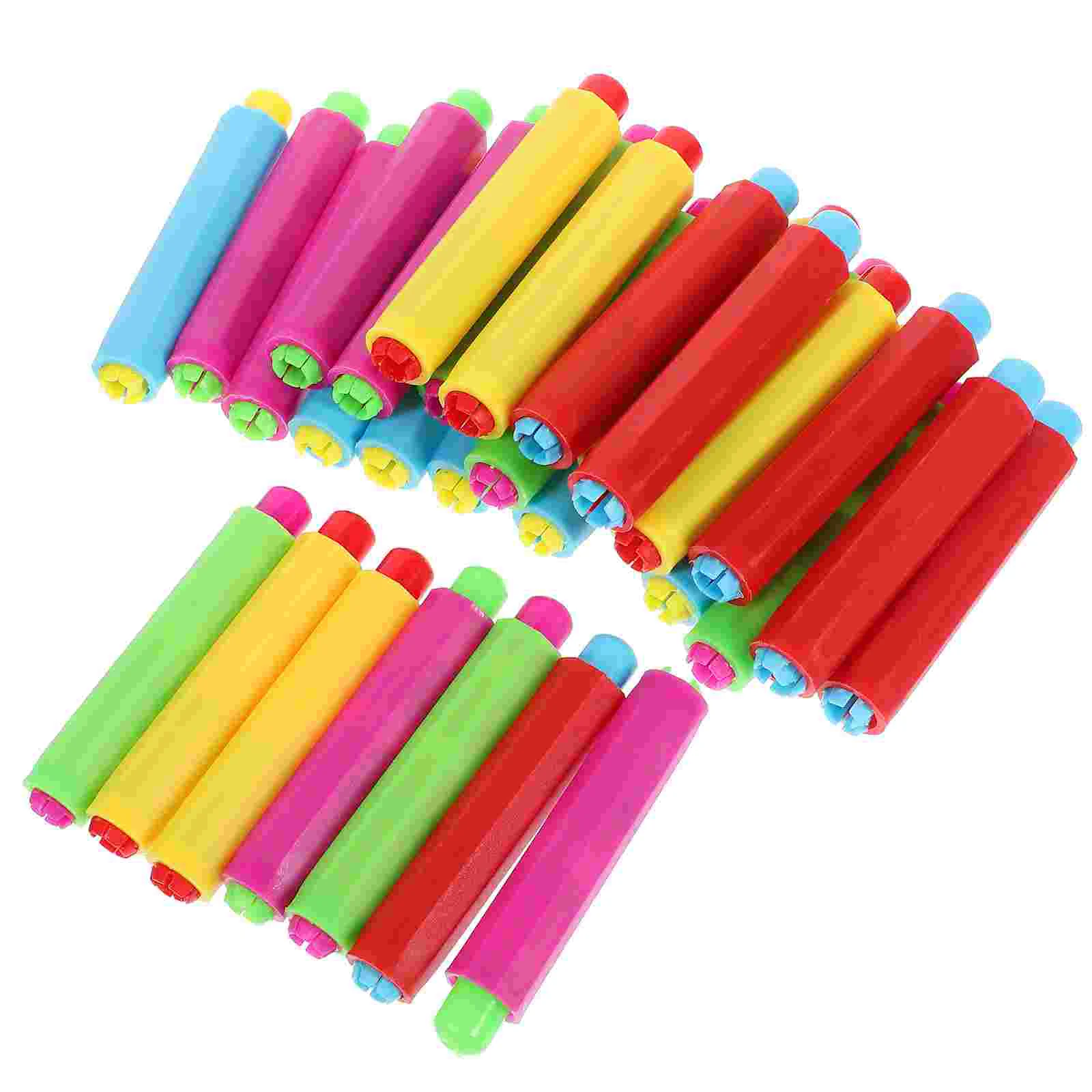 30 Pcs Dust-free Chalk Set Classroom Holder Adjustable Holders for Teachers Pp Extension Clip