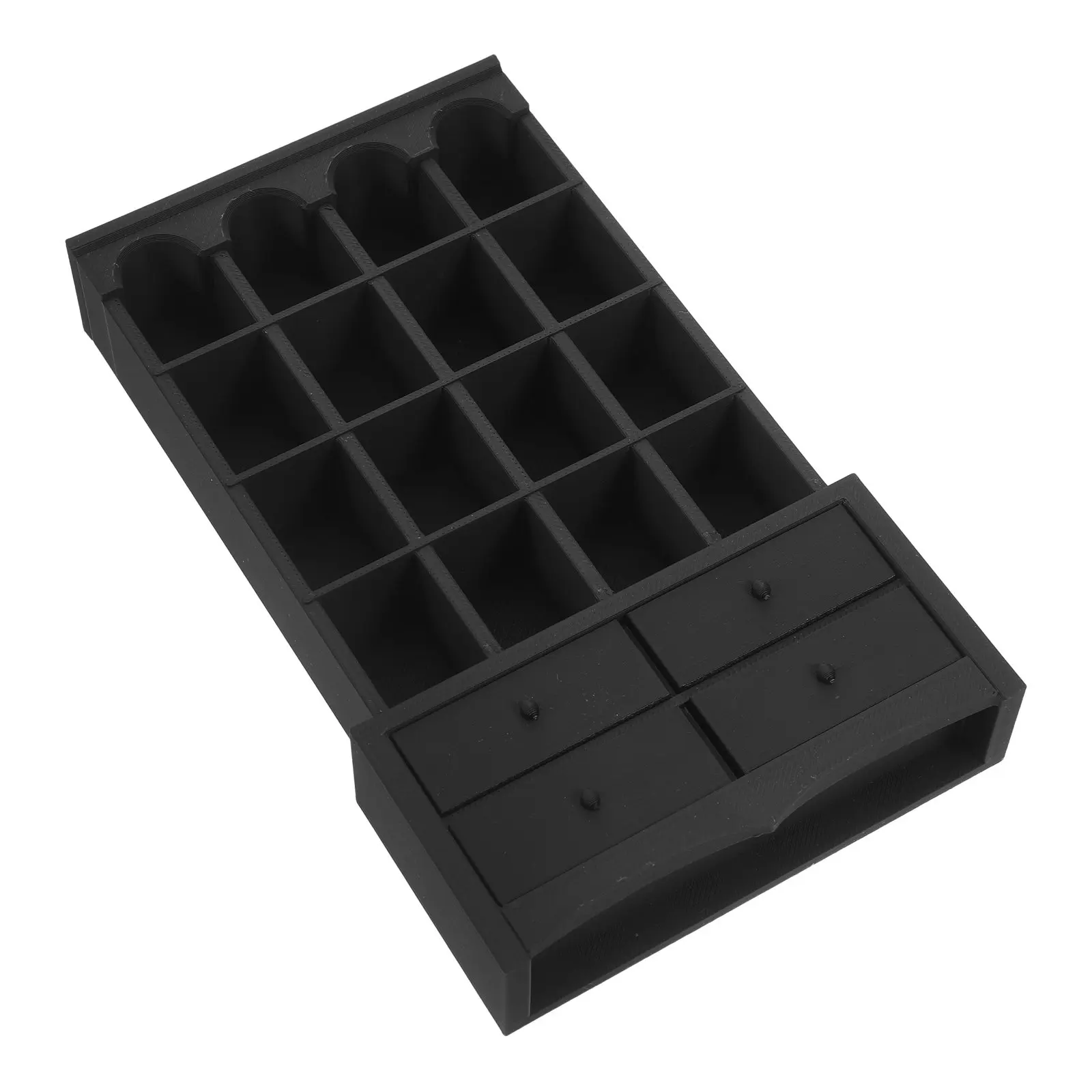 

Миниатюрный черный деревянный книжный шкаф-витрина для кукольного домика: функциональное хранилище для декора спальни и аксессуаров