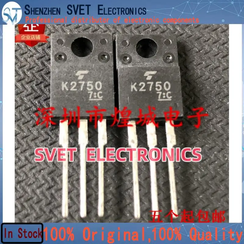 10PCS-50PCS  2SK2750 K2750  TO-220F 600V 3.5A   Original In Stock Fast shipping