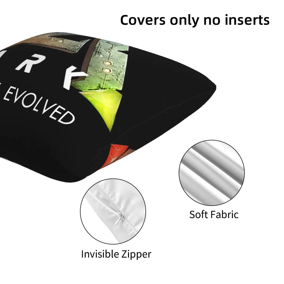 Ark Survival Evolved (أسود) 2 قطعة غطاء وسادة مربع وسادة بسحاب ديكور مريح رمي وسادة لغرفة النوم المنزلية #4