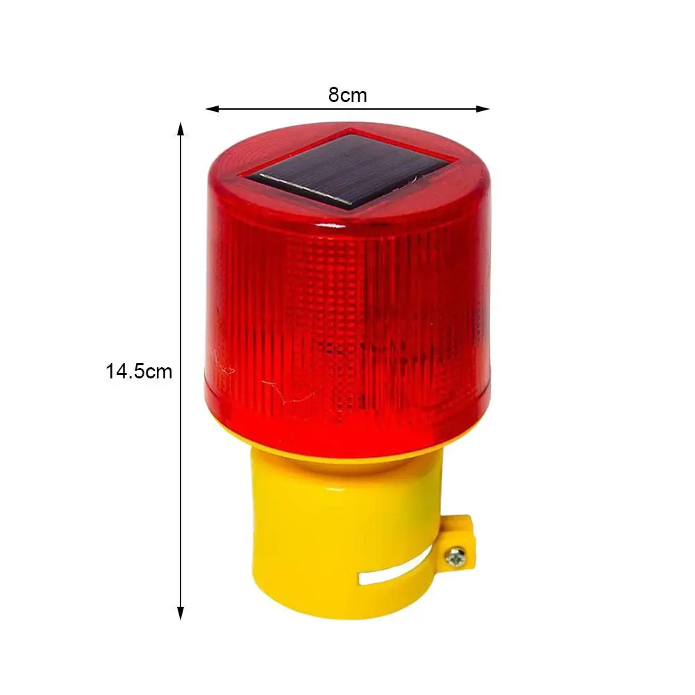 Solar Powered Traffic Tower Crane Warning Light LED Bulb Lamp For Construction Site Harbor Road Emergency Lighting Marine Lamp