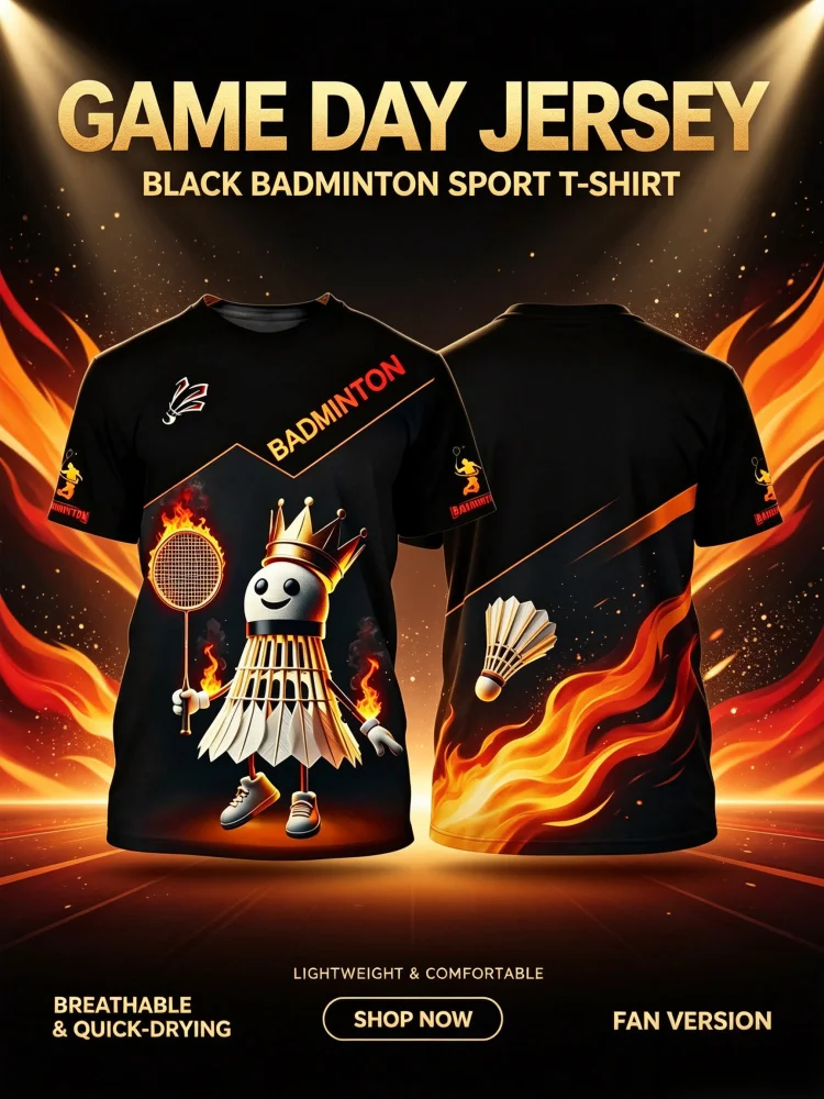 Badminton Rank - Nouveau Maillot de Badminton Imprimé 3D