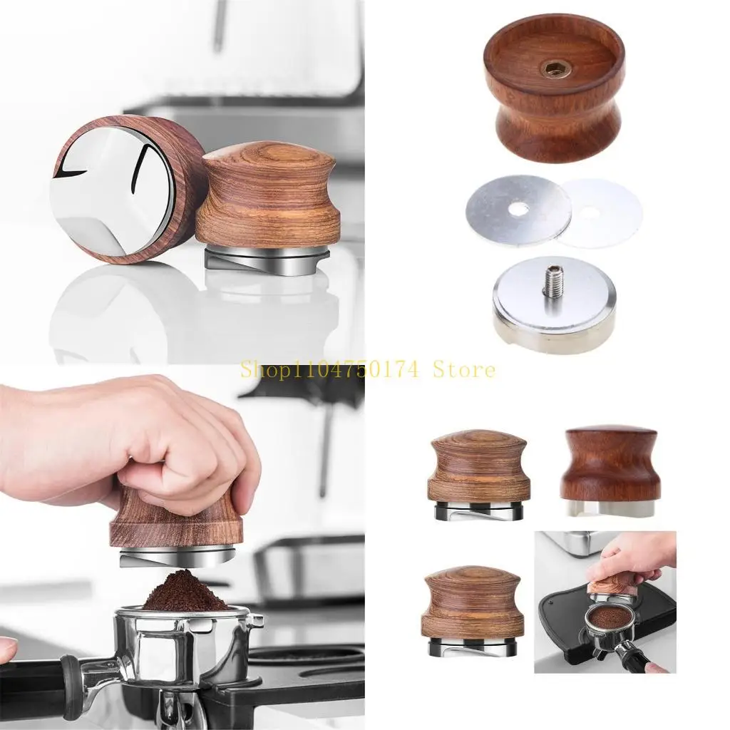 

Темпер для эспрессо из дерева и металла, подходящий для домашнего и коммерческого использования, лидер продаж