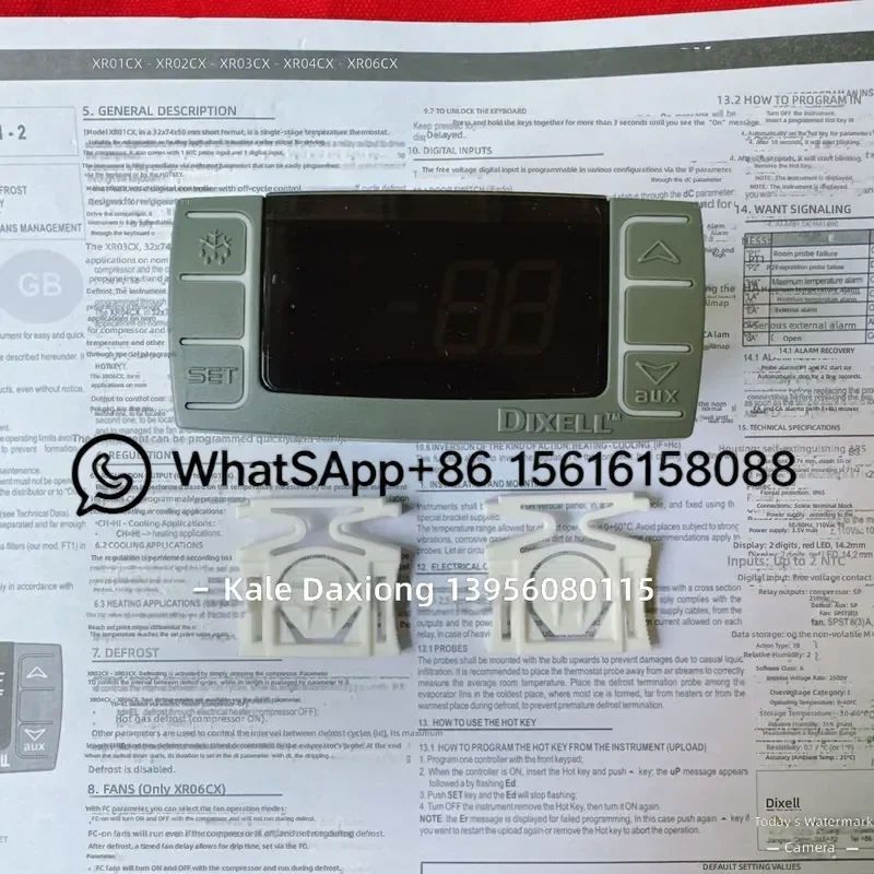 DIXELL XR06CX-5N0C1 Digital Thermostat Controller Pixie Series Temperature Control Unit for Refrigeration Cooling System HVAC