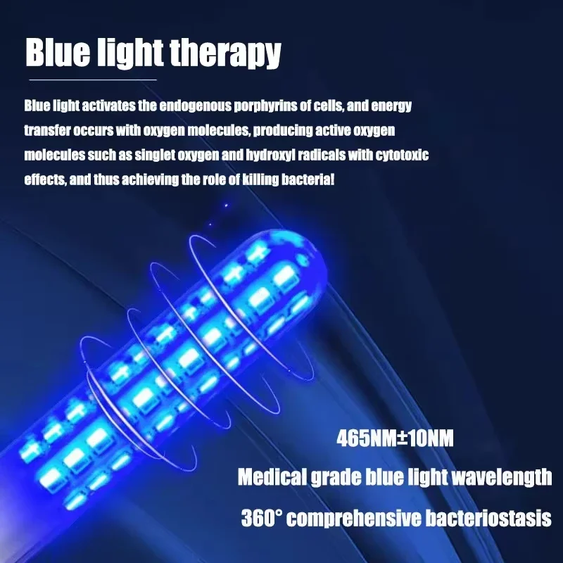 Red Light Therapy Vaginal Hygiene Wand for Gynecological Infections Treatment Bacterial Vaginosis & Vaginitis Tightening