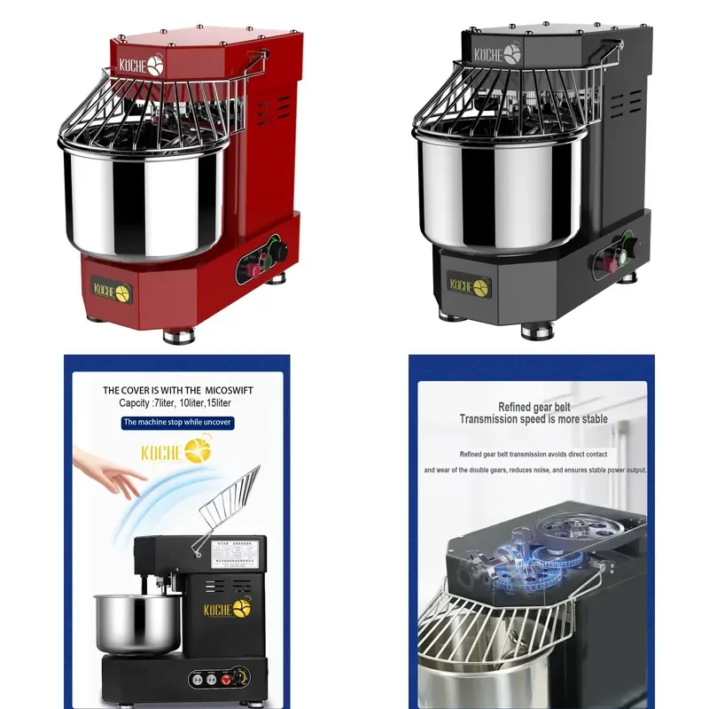 for Desktop Spiral Mixer Dough Mixer 7L Capacity Cake Mixer for Home Bakeries and Commercial Use