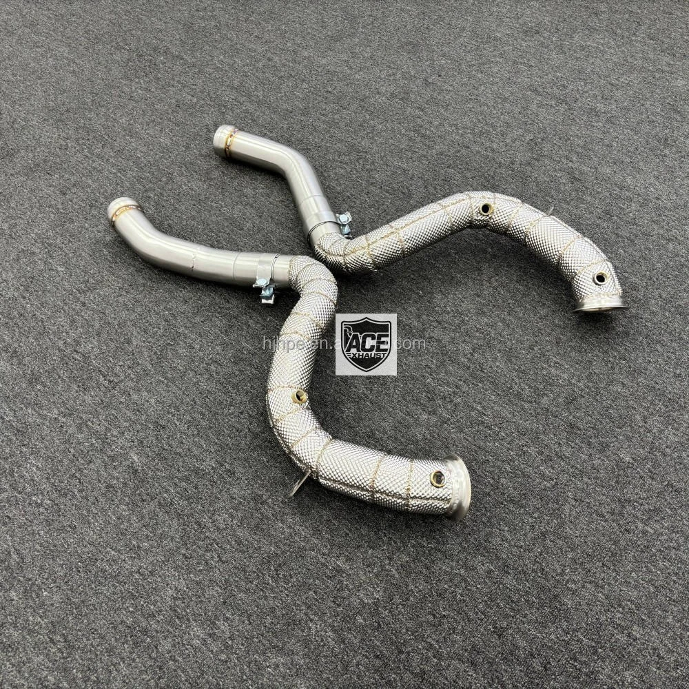 ACE Bestseller Hochleistungs-Downpipe für Mercedes-Benz C63 C63S AMG W205 Hochleistungs-SUS304-Auspuffrohr Auto-Zubehör – Detail 11