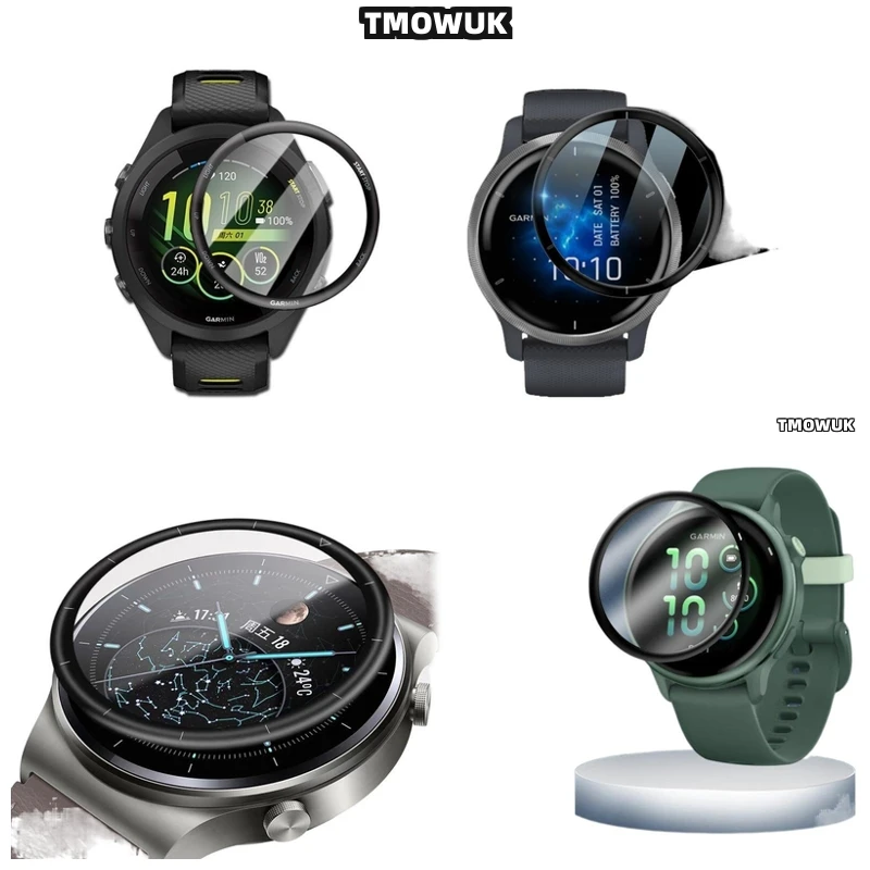 

For Garmin Forerunner 57 945 955 965 970 42mm 47mm Easy Peel Film, Simple Removal Without Residue