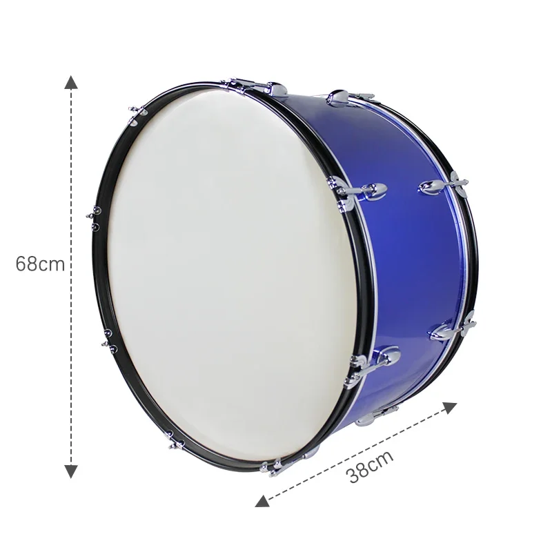 Marching  Drum Sets 24x12(10)inch Stainless Steel Material Marching Band Drums Adjustable Accessories