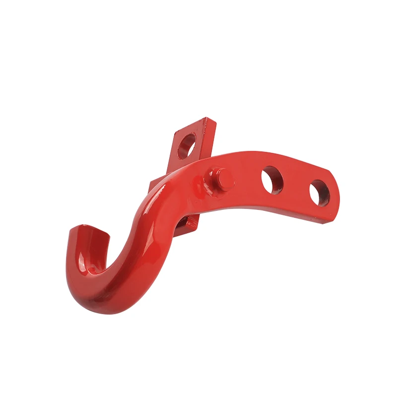 4*4 Red Rear Tow Hook for Jeep Wrangler JL 18+ Auto Part Steel Rear Trailer Hook