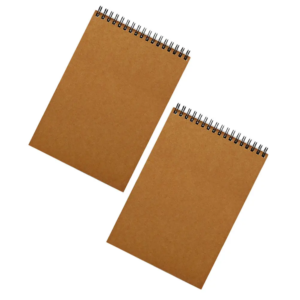

2Pcs A5 Spiral Sketchbooks High Quality Drawing Paper Notebook for Painting Writing Sketching Graffiti Journal Travel Students