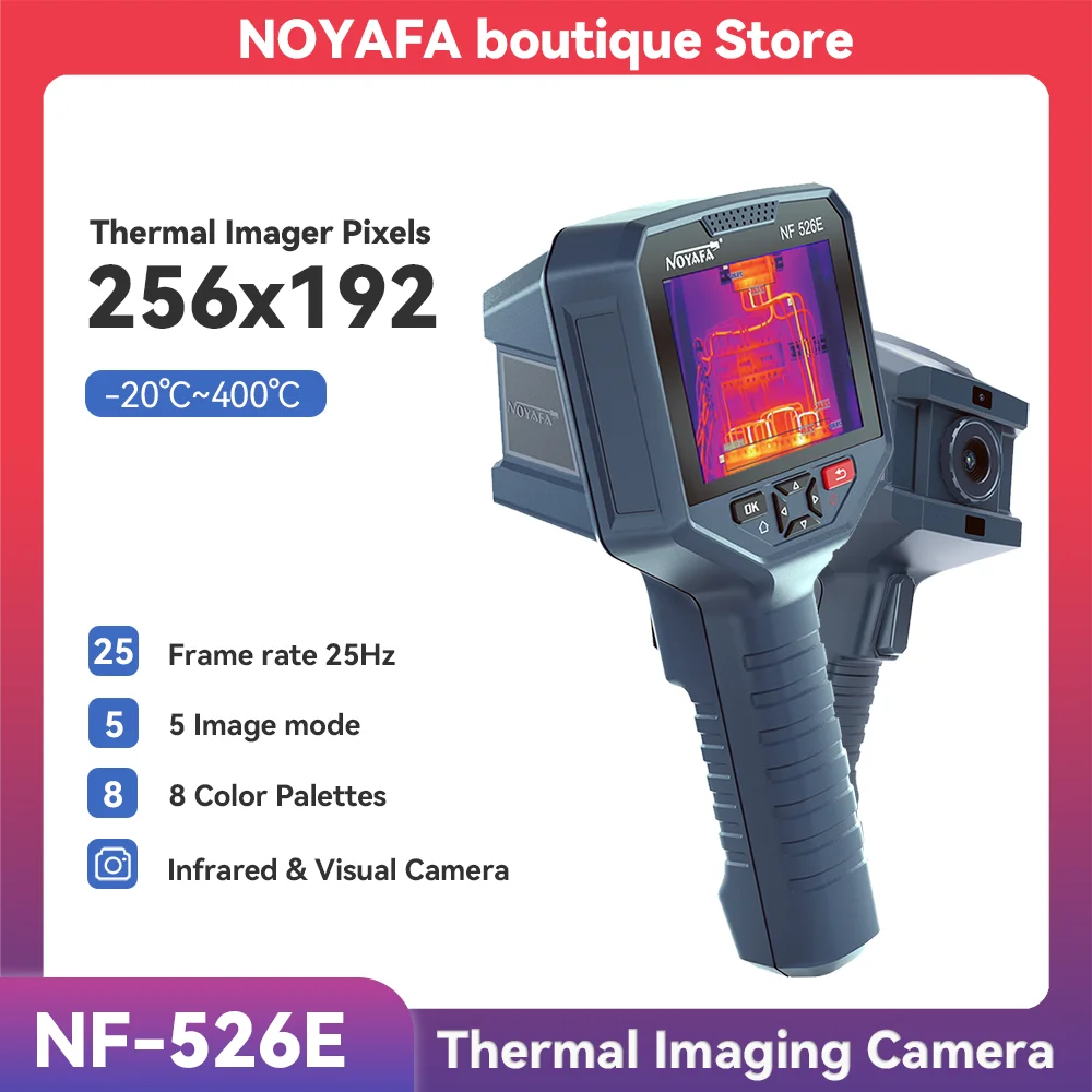 NOYAFA NF-526E Thermal Imager 256X192 Thermal Imaging Camera Infrared Temperature Meter For Repair, PCB, Pipeline Detection