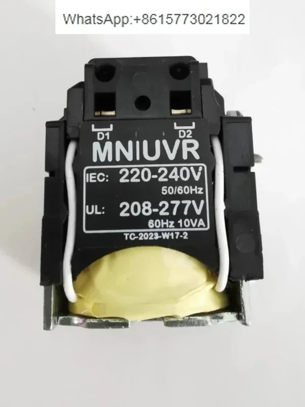 

Plastic case circuit breaker undervoltage release MN/UVR 220-240V undervoltage coil 10VA