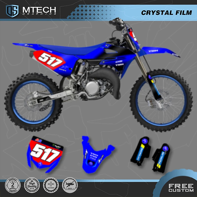 

DSMTECH пользовательские графические наклейки команды наборы наклеек для YAMAHA YZ85 2022 2023 2024 2025 85 002