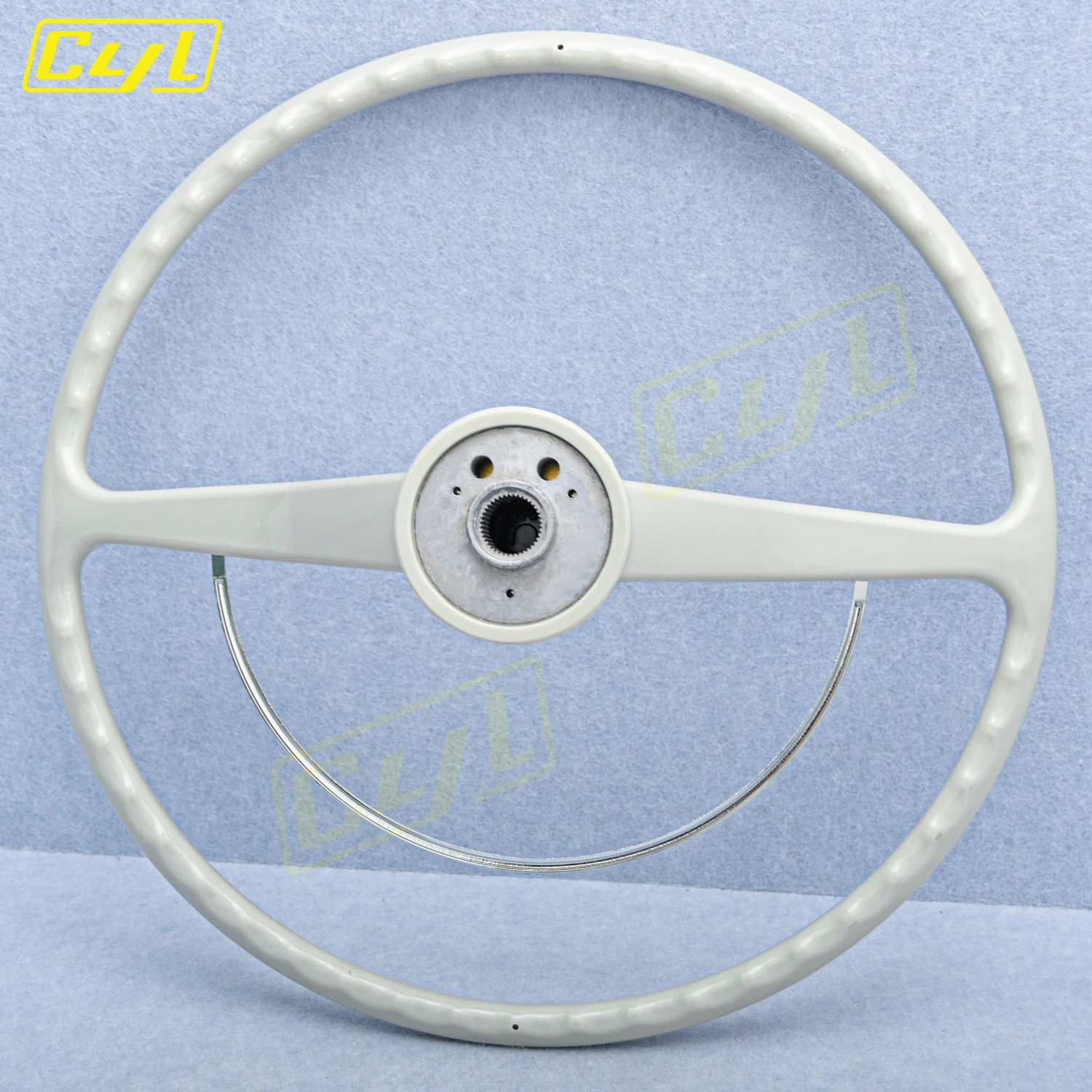 400mm Classic Vintage Ivory White Gray Black Retro Steering Wheel For Volkswagen Beetle Karmann Ghia Type 3 1962-1971