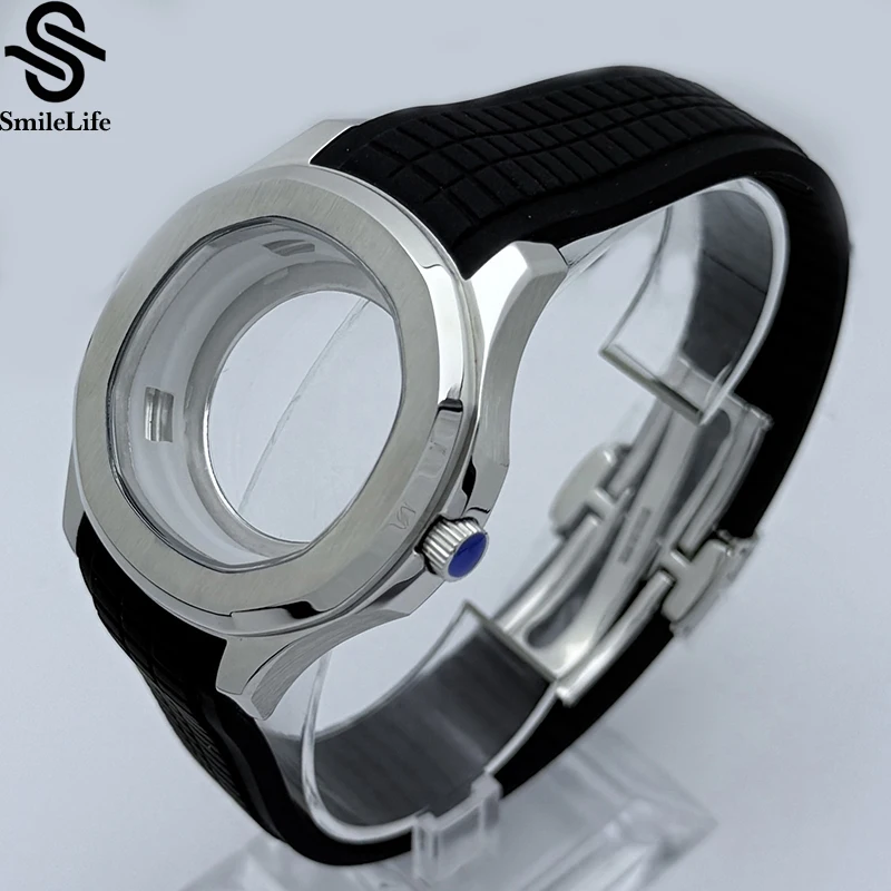smilelife-nh35-42mm-sapphire-glass-rubber-strap-butterfly-clasp-fit-nh35-36-4r-7s-movement-aquanaut-nautilus-watch-accessories