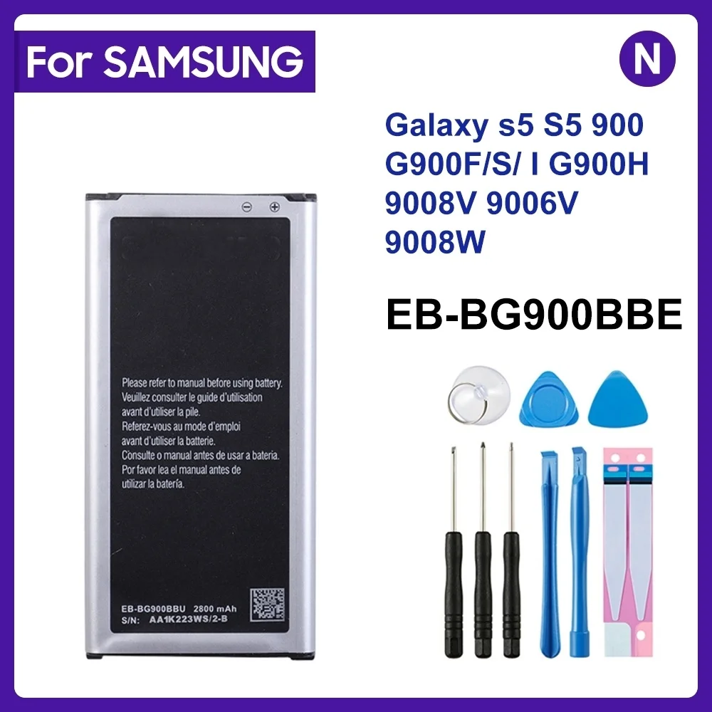 

Для SAMSUNG Φ аккумулятор 2800 мАч для Samsung Galaxy s5 S5 900 G900F/S/ I G900H 9008V 9006 W без Φ