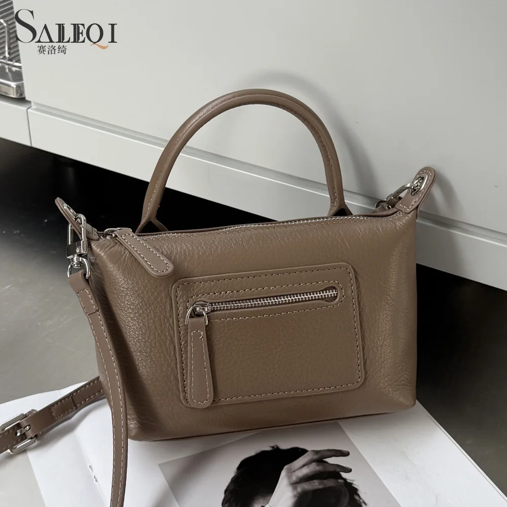 

Genuine Grade Cow Leather Women's Shoulder Crossbody Bag Luxury Designer Brand Female Small Handbag for Woman Cowhide Ladies New