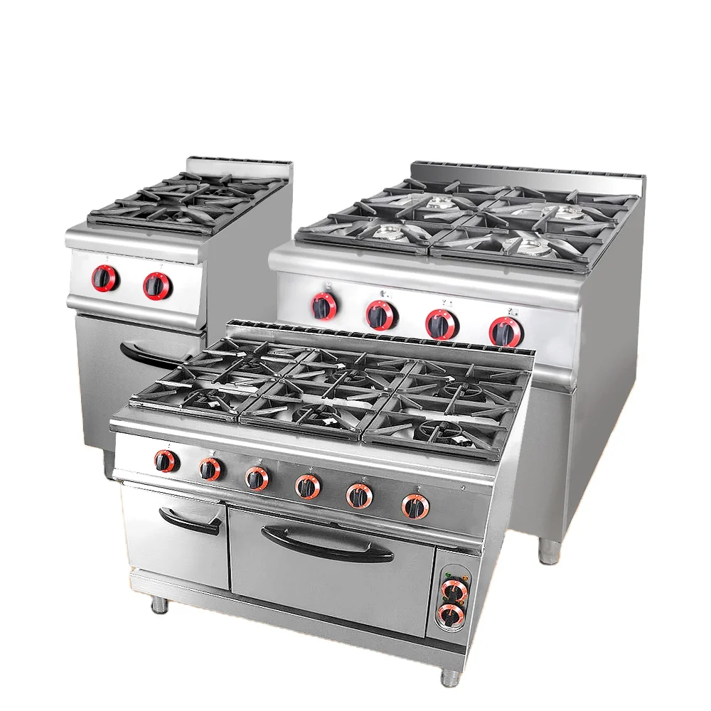 

ITOP Professional Gas Range Stove Machine with 6 Burners Gas Cooking Range With Electric Oven