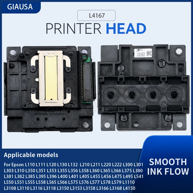 

Print Head L4167 Printer Head For Epson L579 L1110 L3108 L3110 L3116 L3118 L3150 Printhead L3166 L3168 L4150 L4156 L4160