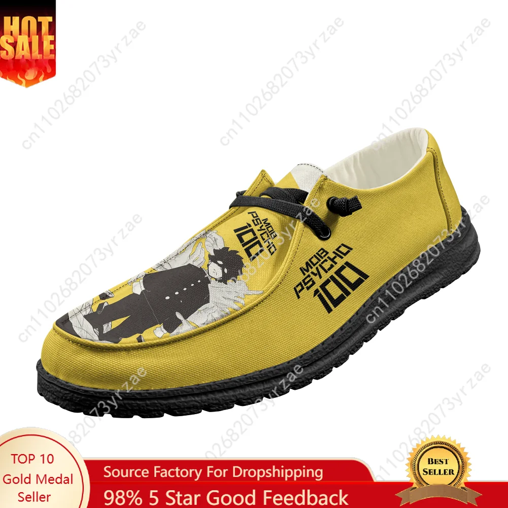 

Mob Psycho 100 Casual Shoes Mens Womens Flat Footwear Indoor Outdoor Lightweight Shoes Fashion Popular Patterns Custom Shoes