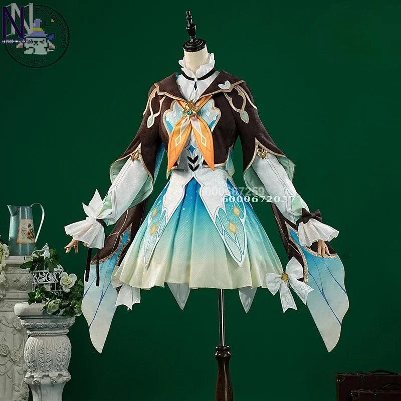 Game Honkai Star Rail Firefly Cosplay Costume  Sweet Nifty Lovely Uniform Dress Game Role Play Halloween Carnival Party Clothing