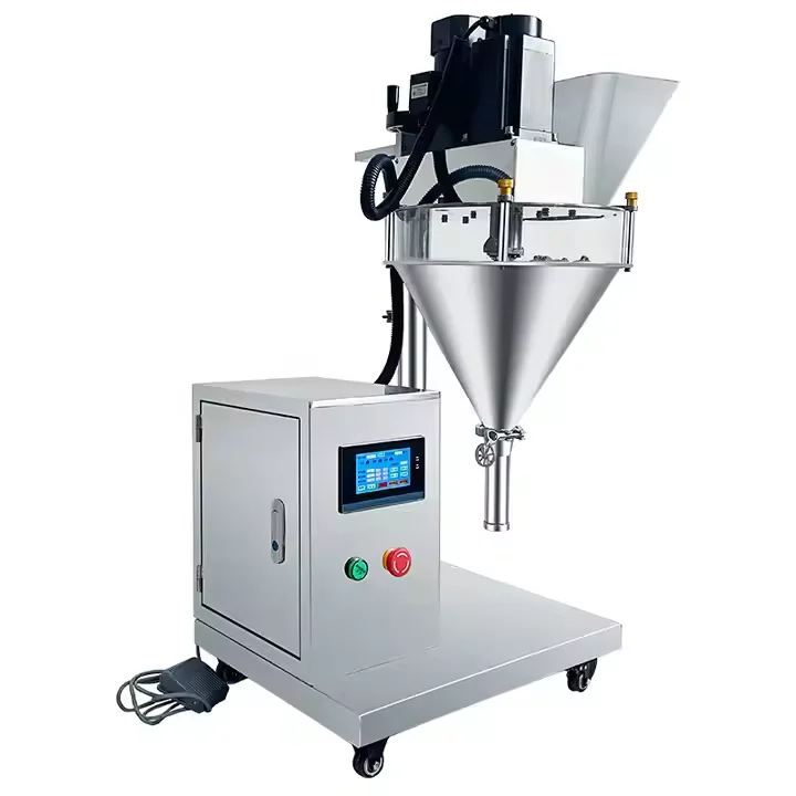 Semi-Automatic Tabletop 1-100g Auger Powder Filler Filling Machine for Small Pellets Dry Powders