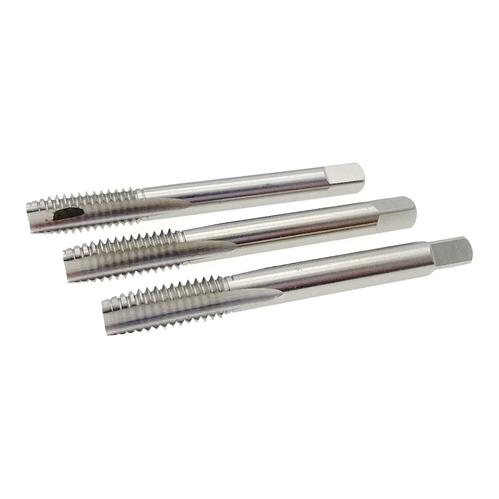 Rosqueamento Tool Set, Toque Set, 3 flautas, RH, 3/8-16 Thread, 3 flautas, 3PCs, 8 PCs, 3 flautas, 3/8-16 Threading Tool, 3PCs