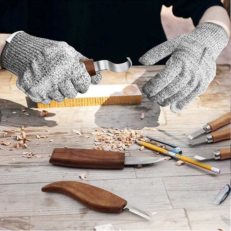 22 PCS Wooden Carving Tool Professional Square Handle Knife Portable Handmade Engraving Knives Cutting Tools with Storage Bag