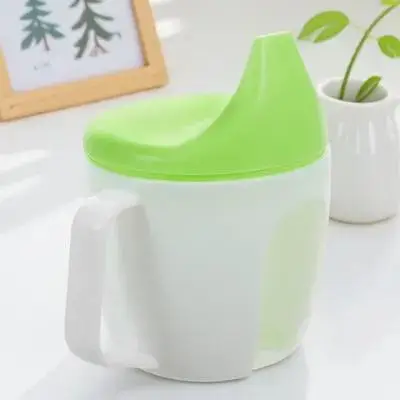 

Sippy Handle Measurement Scale Durable Pp Infant Straw Toddler Training Drinking Bottle Baby Feeding Cup Dual Use
