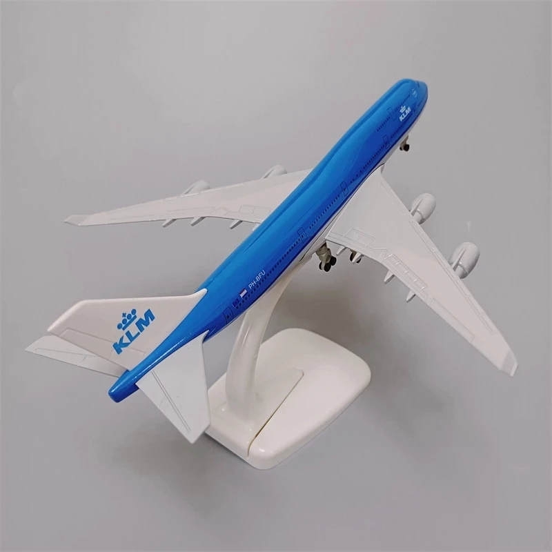 Boeing 747 B747 Airplane Model 20cm Alloy Metal AIR Netherlands KLM Airlines Plane Model Building Kit Airplanes Model Collectibl