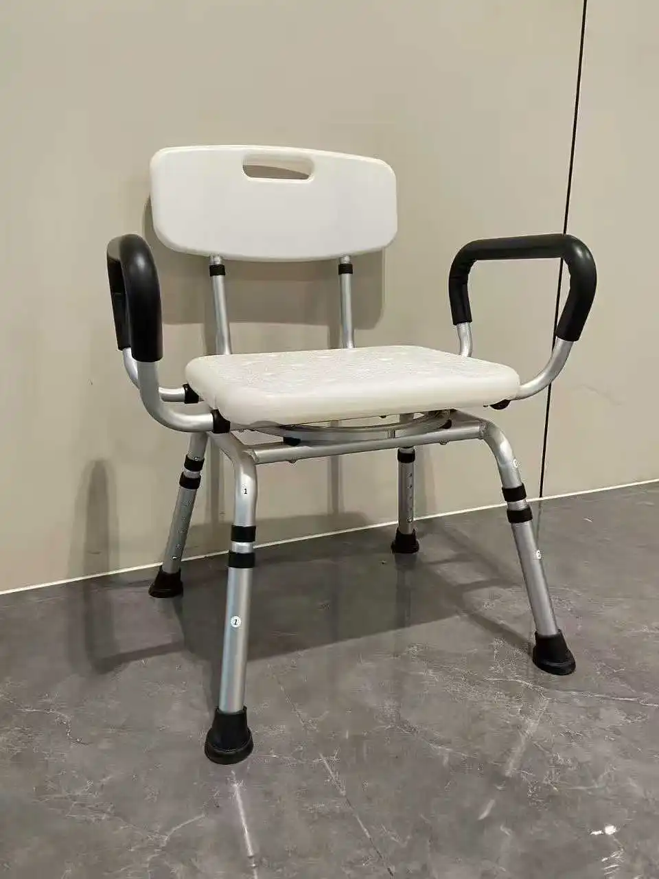 كراسي استحمام لكبار السن والمعاقين، وكراسي استحمام للحوامل، ومقاعد استحمام دوارة مضادة للانزلاق من سبائك الألومنيوم #3
