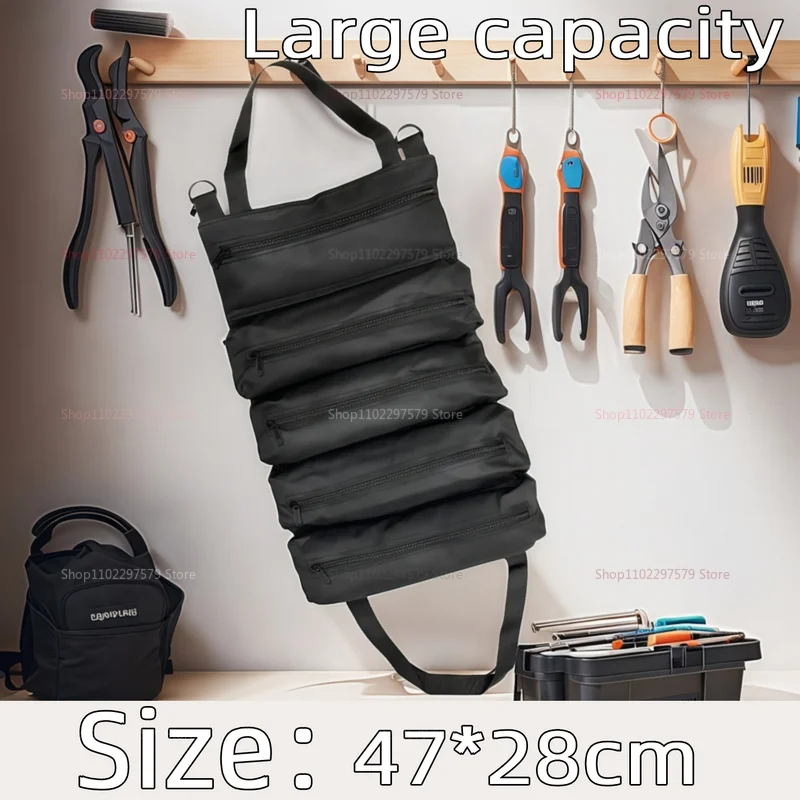 Durable Tool Bag Scroll Storage Organizer Suitable for Workers Engineers Maintenance Tools Versatile Detachable Multi-Use Bag