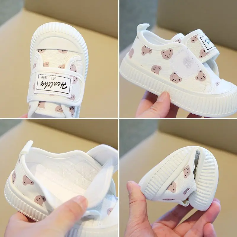 2024 Spring Autumn New Children Canvas Shoes Boys Girls Casual  Board Shoes Cartoon Soft Sole Childrens Shoe Kids Canvas Shoe