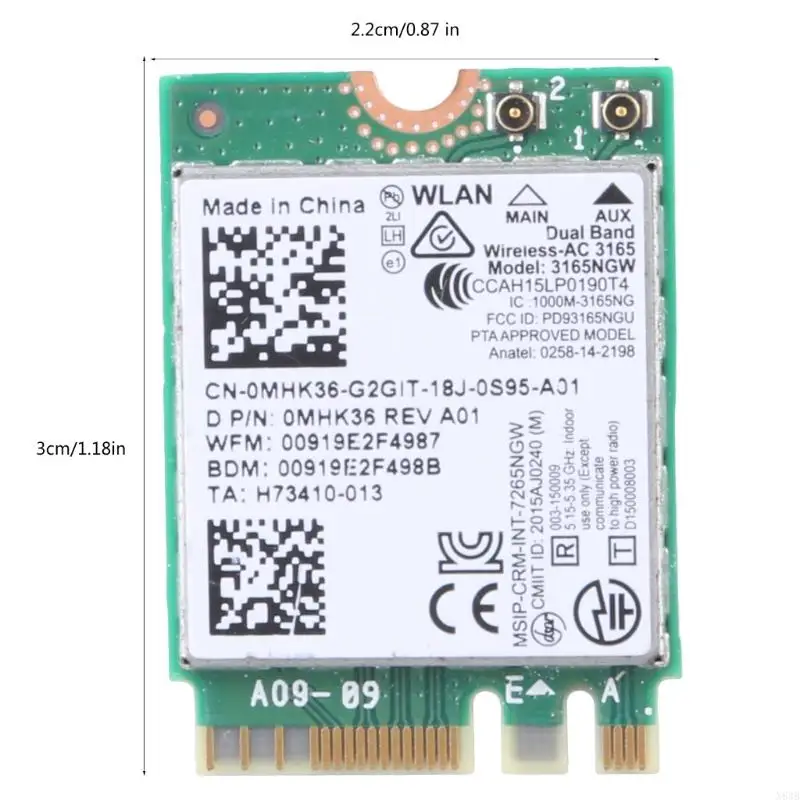 N84B M.2 Wi -Fi Card для 5457 3467 7467 7460 3468 5579 5578 Стабильное подключение к Интернету