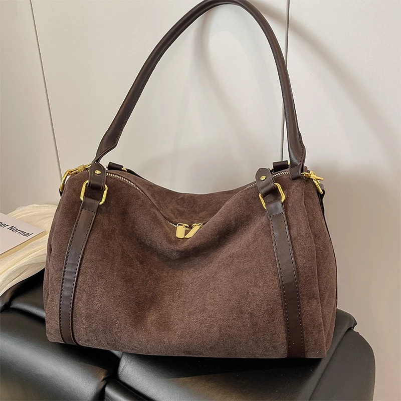 

Brand Retro Niche Handbag Luxury Large Capacity High Quality Pu Shoulder Bag Elegant Crossbody Bag Versatile Fashion Women's Bag